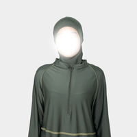 Maillot de bain islamique modeste pour femme, burkini couvrant, ensemble 2 pièces, imprimé animal, écologique, élégant et confortable