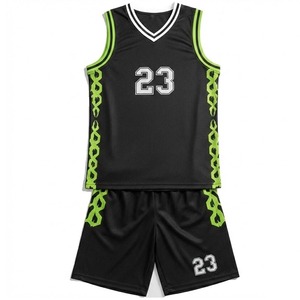 Uniforme de basket-ball personnalisé fabriqué au Pakistan pour hommes, jersey de basket-ball en polyester de haute qualité pour l'entraînement, personnalisable - Product Image 6