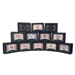 Luxury 12 Zodiacs Collection Elegante caja cuadrada de papel Kraft con protección UV de 2mm de espesor para almacenamiento o exhibición de Joyas y cosméticos - Product Image 3