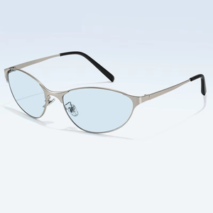 Lunettes de soleil futuristes Y2K de style ovale pour hommes et femmes, lunettes de soleil rétro de luxe de haute qualité - Product Image 3