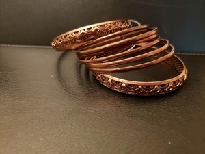 Pure Copper Magnetic Bangle Arthritis Pain Relief Adjustable Cuff Bangle for Women Health Energy <b>Healing</b> Fashion Jewelry - Product Image 3