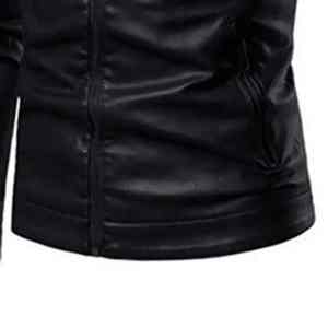 Chaqueta de Motero de Cuero Genuino para Hombre, Personalizada OEM, Abrigo de Invierno para Moto y Calle - Product Image 5