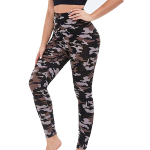 Leggings de sport pour femmes à taille haute, effet push-up sexy, imprimé léopard numérique, taille croisée, pour la gym, le fitness et le quotidien - Product Image 3