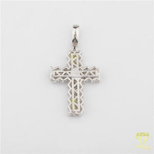 Collar con Colgante de Símbolo Hip Hop con Brillantes Diamantes Moissanite y Joyería de Moda Urbana - Product Image 4