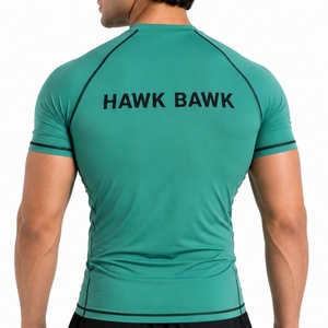 Camiseta de compresión de manga corta para hombre, de secado rápido, transpirable, ligera, atlética, para hombre. - Product Image 2