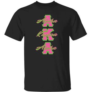 Camiseta Negra de Manga Corta con Estampado Gráfico de Letras Griegas, Cuello Redondo, Estilo Casual de Algodón, Prenda Superior para Mujer, Ropa de Calle para Uso Diario - Product Image 1