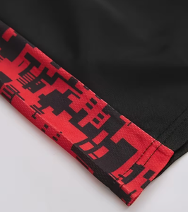 Men's Quick Dry Breathable Sport Shorts <b>Elastic</b> Waist Drawstring Closure Mid Length 180g 100% Polyester Black Red Navy Gray - Product Image 3