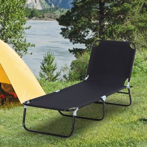 Sdraio Pieghevole da Esterno con Schienale Reclinabile, Telaio in Acciaio e Rete Traspirante per Prendere il Sole in Spiaggia o in Giardino - Product Image 2