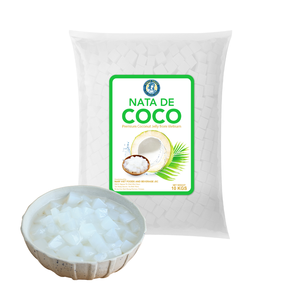 Nata de Coco Fresca Premium al por Mayor para Té de Burbujas y Postres, Bolsa de 10kg, 5mm/15mm, Vietnam, para Adultos - Product Image 1