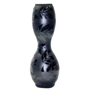 Vase à fleurs de haute qualité Vases en verre clair Vase à sac à main en verre en gros Pot de fleur de couleur Bronze pour vivre et décor de table - Product Image 3