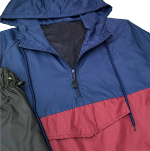 Conjunto Deportivo Unisex con Bloques de Color, Sudadera con Capucha y Cordón Ajustable, Manga Larga, Impermeable, Ligero, de Poliéster, para Otoño, para Adultos - Product Image 4