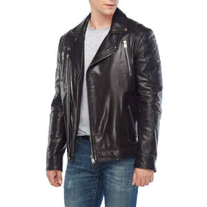 Veste en cuir véritable pour homme OEM 2026 en peau de mouton, veste en cuir d'hiver pour homme, veste bomber en cuir pour homme - Product Image 5