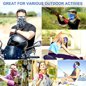 Pasamontañas Deportivo para Exteriores con Protección UV y Cortavientos, Cubre Rostro Completo y Cuello, para Ciclismo y Running, Calentador de Cuello/Gaiter - Product Image 4