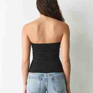 NANJU INTERNATIONAL 2026 Top Corto Tubo Sólido para Mujer, Sexy y de Moda, sin Cuello, con Escote Asimétrico, para Verano, Playa, Casual - Product Image 4