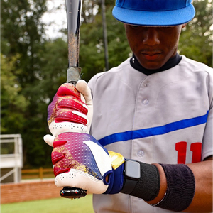 Guante de Bateo de Béisbol de Alta Calidad con Gran Agarre, Guante Deportivo Multicolor para Softbol con Correa Ajustable - Product Image 5