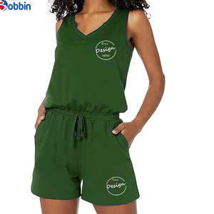 Conjuntos de Ropa de Verano para Mujer, Conjuntos Deportivos Personalizados de Moda Urbana, Top sin Mangas y Pantalones Cortos, Tallas Grandes 2csP - Product Image 3