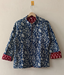 เสื้อโค้ทผู้หญิงถักนิตติ้งแบบมีฮู้ดลายพิมพ์ฟล็อก ผ้าฝ้ายบุนวม สำหรับฤดูหนาว ปี 2026 สินค้าขายดี งานแฮนด์เมด สไตล์วินเทจ เป็นมิตรกับสิ่งแวดล้อม ระบายอากาศได้ดี - Product Image 1