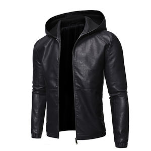 Veste en cuir de haute qualité pour homme, coupe ajustée, coupe-vent, respirante, service OEM, logo frontal, tailles 3XL-M, collection printemps, marque haut de gamme - Product Image 2