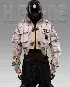 Custom High Quality Techwear <b>Jacket</b> Waterproof <b>Men</b> Tactical Multi-Pocket Windbreaker Cyberpunk Streetwear Urban Functional Coat - Product Image 2