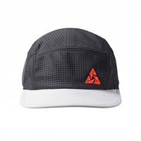 Gorra de Running de 5 Paneles, Ligera, Deportiva, Transpirable, con Visera Plana, Gorra de Running Perforada de Poliéster