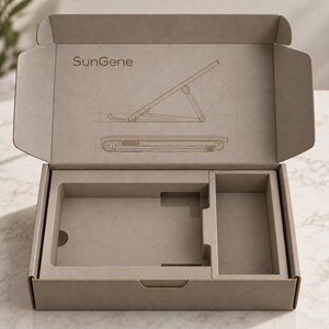 Caja de Embalaje Personalizada para Soporte de Portátil, Caja de Cartón Corrugado para Soporte de Ordenador Plegable - Product Image 2