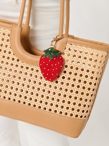 Ethnic Beaded Charm Keychain Stylish Bohemian Alloy Eco-Friendly Waterproof Durable Accessory for Bags Purses <b>Backpacks</b> - Product Image 2