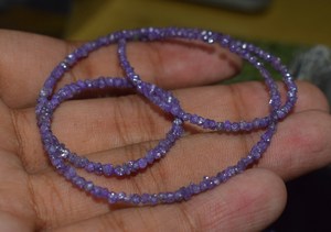 Perles de diamant brut violet naturel 2-3mm, pépites de diamant non taillées, perles lâches de 16 pouces pour la fabrication de bijoux en gros - Product Image 4