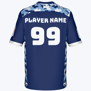 Camiseta de Fútbol Americano Navideña Personalizada con Cuello en V, Manga Corta, Impresión Digital, Transpirable, de Malla de Poliéster Ajustada - Product Image 4