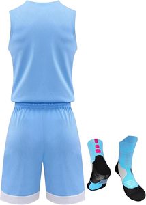 Reversible Basketball Jersey Shirt and Shorts Team Uniform with Socks - Product Image 2
