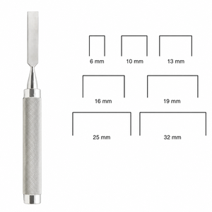Ensemble d'instruments manuels COBB Osteotomes, largeur de lame de 6 mm à 32 mm, pour instruments chirurgicaux orthopédiques ZETOMEDPRO - Product Image 2
