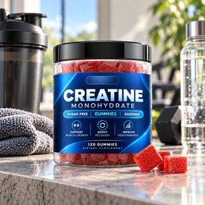 Gomitas de Creatina Monohidrato Personalizadas de Marca Privada OEM ODM, 5000 mg, Sin Azúcar, 120 Unidades, Suplemento Deportivo - Product Image 5