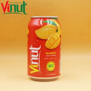 330ml Mango Juice Drink Original Taste OEM Private Label Canned <b>Beverage</b> by Vietnam Manufacturer ISO HALAL HACCP - Product Image 1