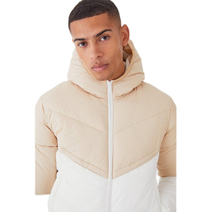 Wholesale Men Thick Eco-Friendly 100% Polyester Puffer <b>Jacket</b> Waterproof Durable Shell Regular Fit Casual Street Winter Coat OEM - Product Image 5