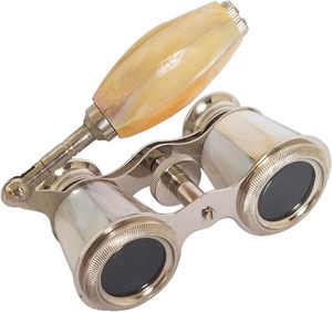 Prismáticos de nácar de 2,5 pulgadas con asa Binocular de bolsillo de latón macizo de capitán para niños y adultos. - Product Image 5