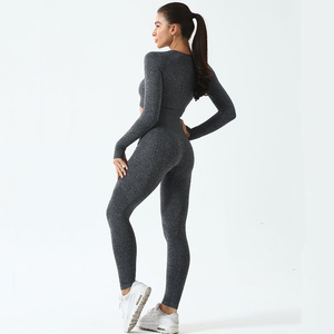 Conjuntos Deportivos de Gimnasio para Mujer con Logotipo Personalizado, 2 Piezas, Ropa Deportiva de Yoga, Transpirable, de Secado Rápido, Leggings de Cintura Alta - Product Image 6