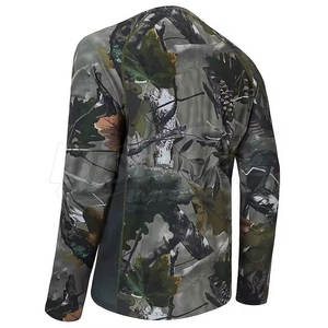Camisa de Caza de Manga Larga para Hombre, Camuflaje, Transpirable, Absorbente de Humedad, Poliéster, Verano, Aire Libre, Impermeable, Resistente al Viento, Unisex - Product Image 5