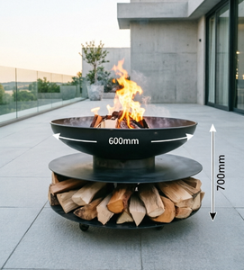 Brasero portable moderne |   Brasero pliable en acier inoxydable pour le camping en plein air, les terrasses et les soirées barbecue respectueux de l'environnement - Product Image 6