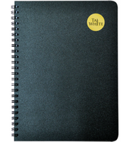 Carnet à spirale double fil en PP personnalisé pour étudiants, notes rapides pour le bureau et l'école