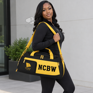 Bolsa de Viaje Deportiva NCBW Sorority para Mujer, Negra, de Cordura, con Compartimento para Zapatos, con Cierre - Product Image 6