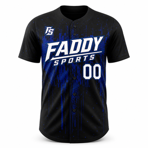 Camiseta de Béisbol Personalizada con Sublimación, Transpirable, de Secado Rápido, Uniforme de Equipo, Impresión Personalizada, Ropa Deportiva Hip Hop para Hombre - Product Image 1