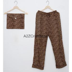 ชุดนอนผ้าฝ้ายแท้ 100% สไตล์โบฮีเมียน ชุด 2 ชิ้น เสื้อและกางเกงสำหรับผู้หญิง วัสดุคุณภาพดีที่สุด - Product Image 5