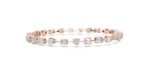10 K <b>Gold</b> Multi Shape Diamond Bracelet 3.99ct Round Heart Emerald Oval Pear Genuine Diamond Fine Jewelry Wholesale - Product Image 3