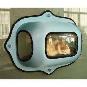 Purr View Lettino e Cuccia Trasparente per Gatti con Ventosa per Porte e Finestre - Product Image 4