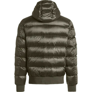 Men's Hooded Winter Puffer <b>Jacket</b> Stand Collar Zipper Closure <b>Waterproof</b> Polyester Filled Quilted Outerwear OEM Service Custom - Product Image 5