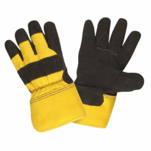 Gants de travail en cuir pour homme et femme, résistants, en cuir de vachette pleine fleur, unisexes - Product Image 1