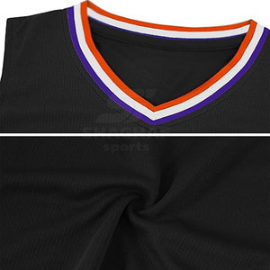 Nouvel uniforme de basket-ball style classique, uniforme de basket-ball à séchage rapide, en vente en ligne - Product Image 3