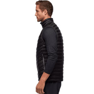 Chaleco ajustado para hombre, color azul, cuello redondo, bolsillos laterales, sin mangas, transpirable, tipo puffer. - Product Image 6