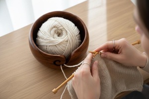 Wooden <b>Yarn</b> Bowls High Quality - Product Image 5