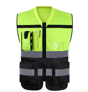 เสื้อกั๊กนิรภัยสะท้อนแสงสำหรับผู้ชาย Elite Vanguard International ผลิตจากโพลีเอสเตอร์รักษ์โลก พร้อมแถบสะท้อนแสงและวัสดุตรวจจับเข็ม - Product Image 3