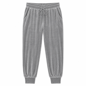 Womens Velour <b>Jogger</b> Sweatpants Elastic Waist Drawstring Plush <b>Velvet</b> High Waist Casual Streetwear Loungewear Sportswear ODM - Product Image 1